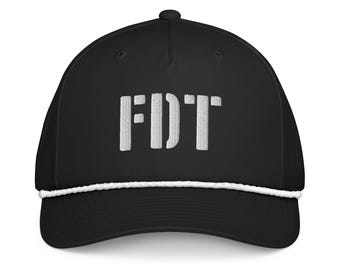 Gorra clásica bordada FDT con cuerda / Gorra anti-Trump Richardson 258 F**k D. Trump
