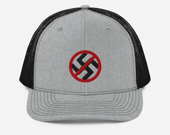 Embroidered No-Nazi Richardson 112 Trucker Cap
