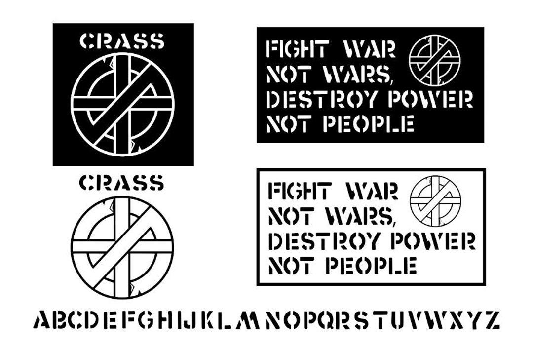 CRASS the Band Vector Clip Art .SVG Punk Rock Downloadable Etsy