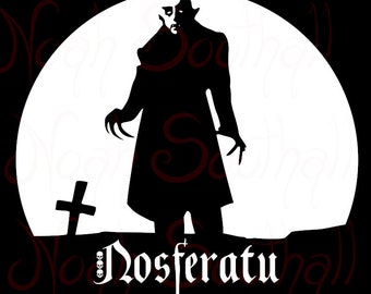 Nosferatu Vector Image of Max Schreck as Count Orlok. .SVG Vector Image Download