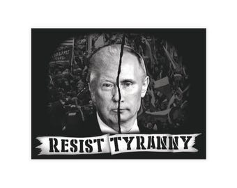 Political Postcard Bundle - Resist Tyranny Card Set, Activism Stationery, Protest Greetings, Social Justice Mail, Political Art