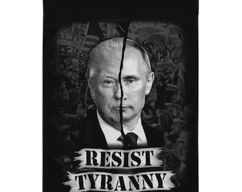 Resist Tyranny Anti-Trump Anti-Putin Anti-Fascist Garden flag
