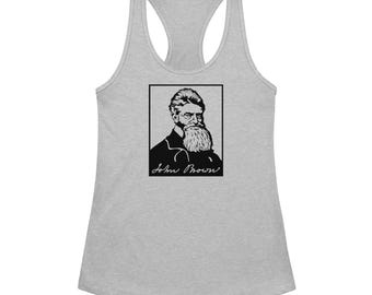 John Brown the Abolitionist Women’s fitted racerback tank top - Next Level 1533