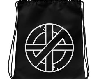 CRASS Symbol Punk Band Drawstring bag