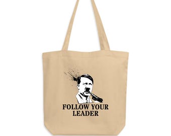 Follow Your Leader Anti-Fascist Tan Eco Tote Bag