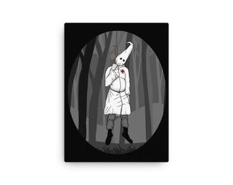 Hang in There! Anti-kkk and Anti-Fascist Graphic on Canvas Board