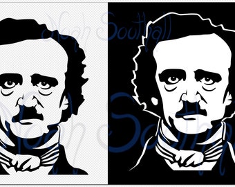 Edgar Allen Poe .SVG Vector Instant Digital Download
