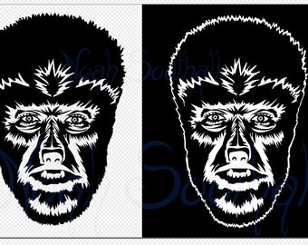 Wolfman 1941 .SVG & .PNGs - Vector Instant Digital Download Original Horror Icon