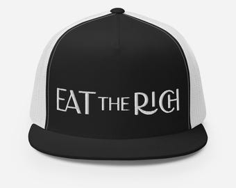 Embroidered Eat the Rich Classic Trucker Cap