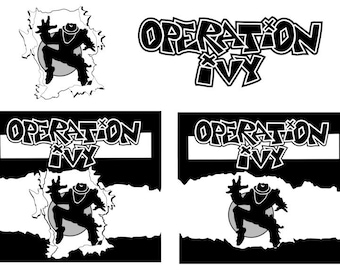 Operation Ivy Band Vector Clip Art .SVG - Punk Rock Downloadable Images .PNG & .PDF