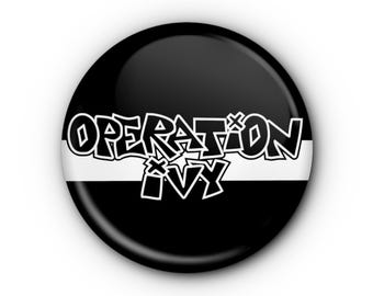 Operation Ivy 1.5" Button! OpIvy Ska-Punk Pin-back buttons v2