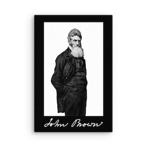 John Brown the Abolitionist on 12&quot; x 18&quot; Canvas Board