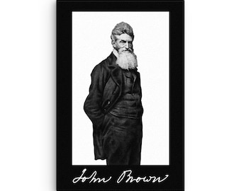 John Brown the Abolitionist on 12" x 18" Canvas Board