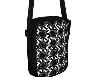 Fight Fascism No-Nazi Pattern Utility crossbody bag