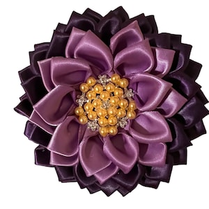 African Violet Brooch