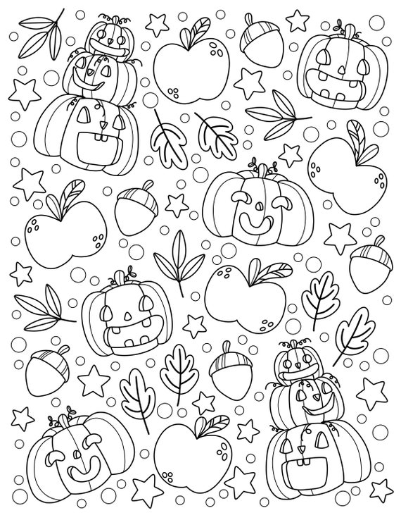 Cute Fall Coloring Pages Cute Fall Coloring Pages