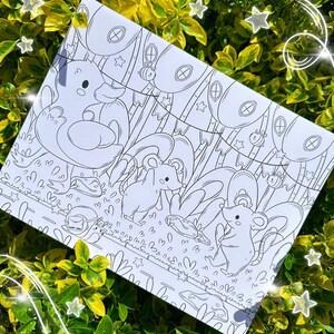 Cute Spring Critters Coloring Pages | Kawaii Art (Digital Download) image 7