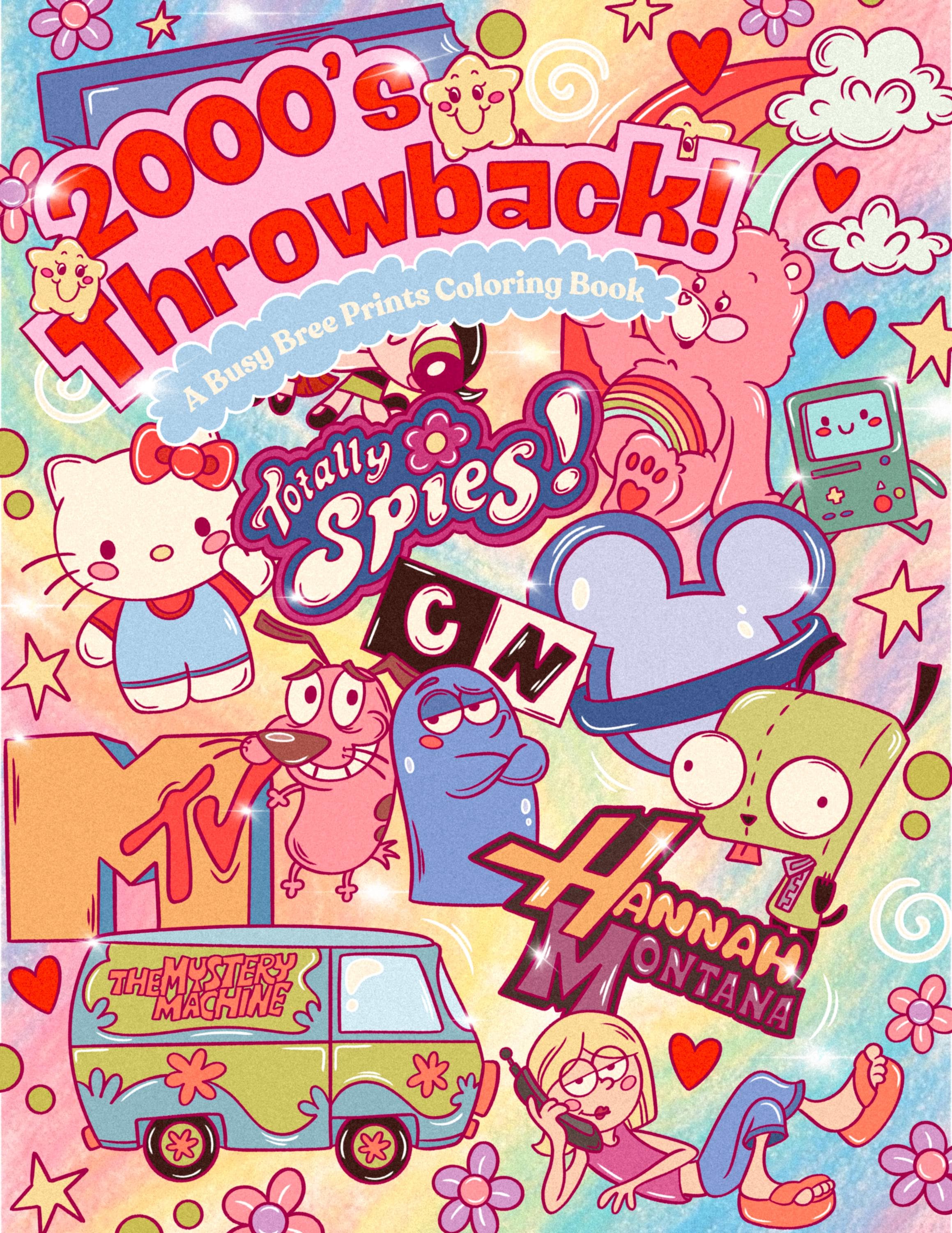 2000’s Throwback Coloring Book | Cute Y2K Aesthetic Coloring Pages for ...
