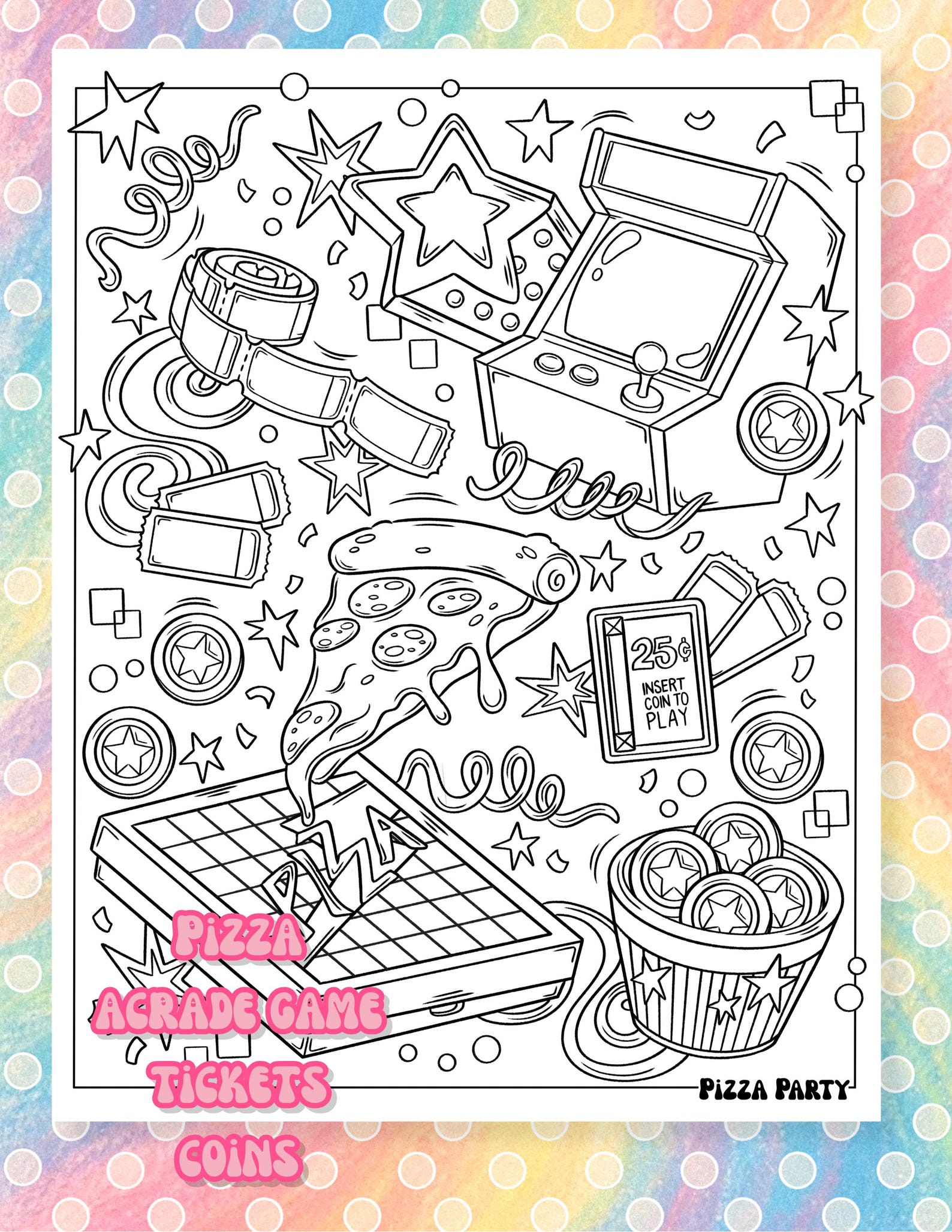 2000’s Throwback Coloring Book | Cute Y2K Aesthetic Coloring Pages for ...