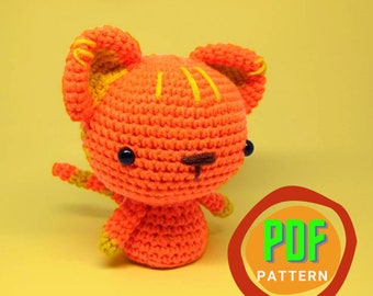 Crochet Cat Amigurumi Pattern: Beginner-Friendly DIY Toy (PDF Pattern)