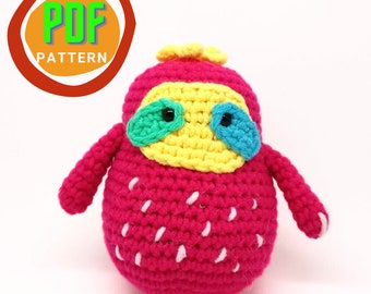 PDF PATTERN crochet amigurumi, Little Sloth, DIY gift, colorful toy, easy to follow pattern, beginner crochet project, English