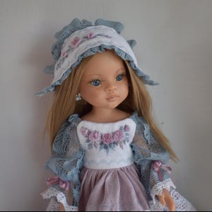 OOAK Paola Reina doll. Custom order collection doll in embroidered dress with accessories. Repaint great