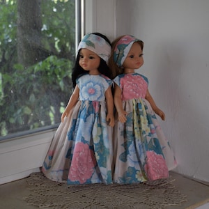 Doll Dress for Paola Reina, Little Darling, Ruby Red. Handmade Doll Clothes