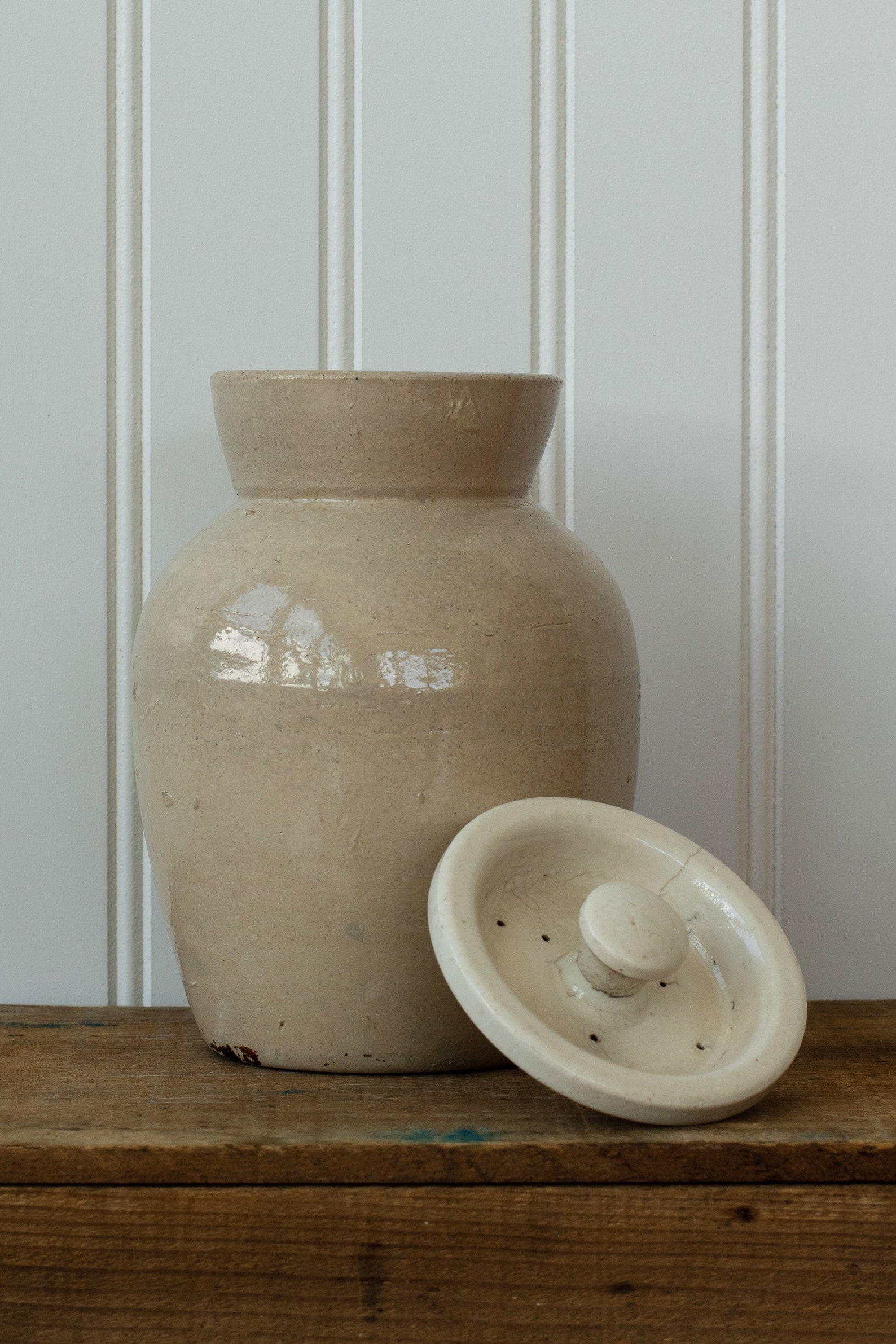 Antique Weymans Snuff Stoneware Crock Jar With Vented Lid Etsy