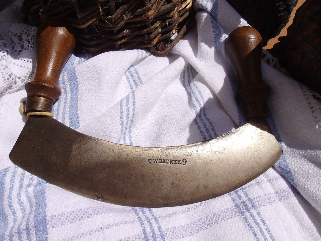 Antique Chopping Knife Herb Cradle Chopping Knife Cutting Knife Cottage