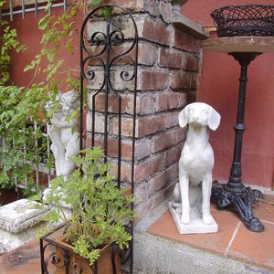 Rankgerüst Gitterkorb Gitter Rankhilfe Eisen Alt Shabby Terrasse Garten Übertopf Pflanzkasten Kletterpflanze Kletterhilfe Landhaus Cottage
