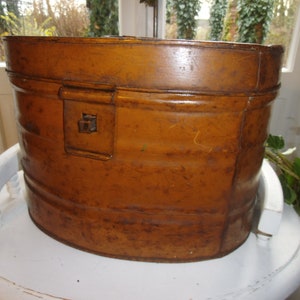 Antik Hutbox Metall Vorratsdose Blechbox Hut Metallbox Brocante Blechdose Landhaus Cottage