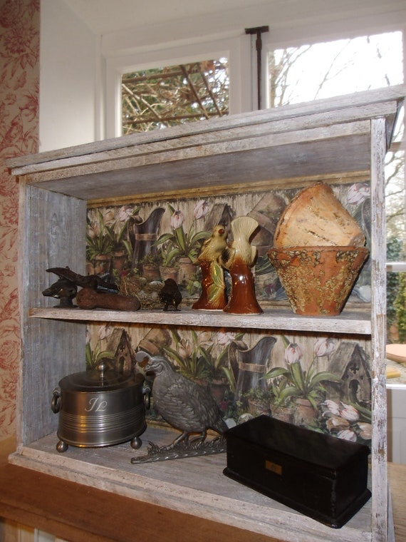 Vintage Regal Wandregal Hängeregal Küchenregal Unikat Shabby Rustikal Cottage Landhaus