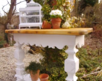 Antique wall table wall console side table console white shabby table side table French country house cottage