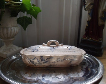 Antik Jugendstil Villeroy&Boch Seifenschale Antik Deckeldose Elvira Landhaus Cottage Potpourrie