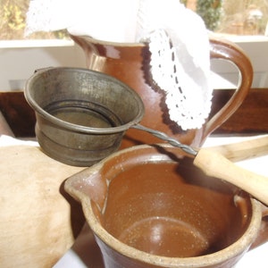 Antik Küchensieb Sieb Küchendeko Wanddeko Küchenhelfer Brocante Cottage Landhaus