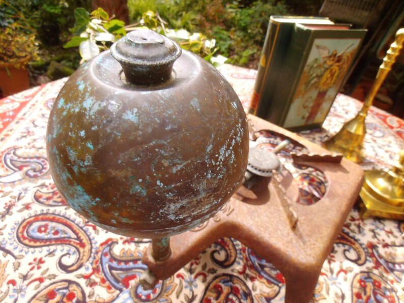 Antique Plant Stand Flower Stand Iron Stand Coaster Gas Cooker Country