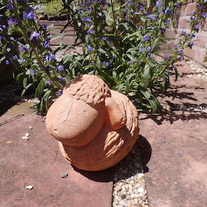 Schaf Terrakotta Terracotta Handarbeit Garten Dekoration Terrasse Ton Figur Gartenfigur Gartenskulptur Skulptur Gartendeko