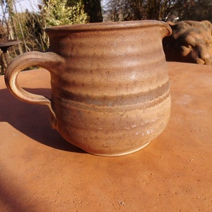 Milchkrug Wasserkrug Krug Steinzeug Ton Keramik Handarbeit getöpfert Topf Henkel Bauernhaus Kanne Milchkanne Blumenvase Blumentopf Vintage