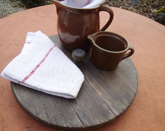 Antique Wooden Lid Barrel Lid Lid Cottage Country House