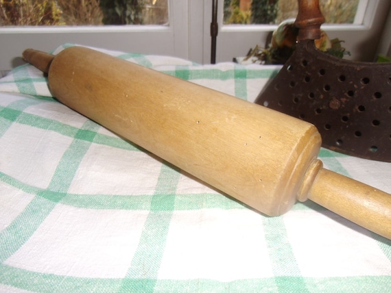 Vintage Teigroller Nudelholz Holz Küchendeko Holzdeko Nudelroller Küchengerät Cottage Landhaus