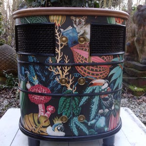 Art Deco bedside table minibar home bar side table cabinet storage jungle wonderland black coffee table nightstand chest of drawers