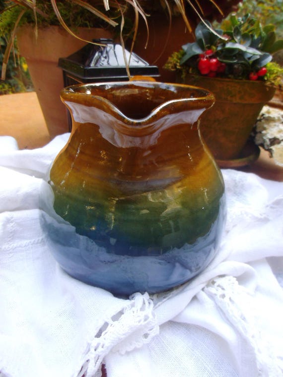 Vintage Krug Saftkrug Milchkrug Keramik Keramikkrug Blumenvase Vase Landhaus Cottage