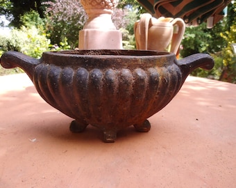 Antike Jardiniere aus Frankreich Massiv Eisen Brocante Shabby Chic Patina Rost Cottage Landhaus Farm