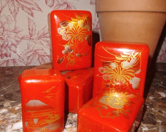 Dosenset Schachtelset Lack Asien Dosen Box In Box Schachtel Schatulle Geschenkdosen Geschenk Japan
