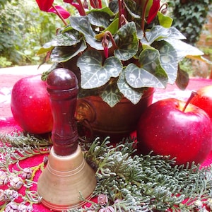 Messingglocke Glocke Weihnachtsglocke Handglocke Brocante  Landhaus Cottage