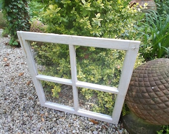 Antik Sprossenfenster Fenster Weiß Shabby Gartendeko Oberlicht Deko Holz Wanddeko Brocante Fenster Bauernhaus Landhaus Shabby