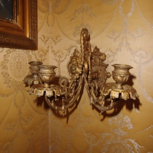 Antique Historicism Wall Sconce Wall Candle Holder Candle Holder Chandelier Country House Cottage