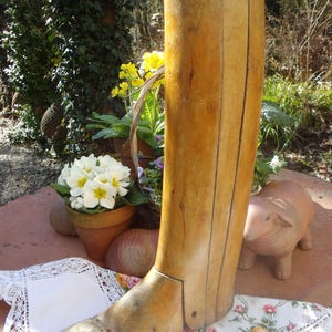 Antik Schuhleiste Stiefelleiste Wilhelm Breitsprecher Hoflieferant Berlin Schuhmachermeister Preußen Holz Stiefel Reitstiefel Kavallerie