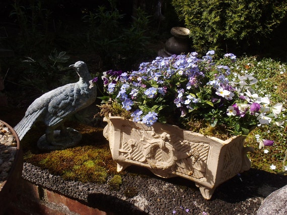 Buy Eisenjardiniere Eisentopf Eisen Eisenkasten Blumenkasten Wei Shabby  Jardiniere bertopf Rost Landhaus Cottage Online in India - Etsy