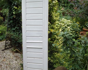 Vintage Holzladen Weiß Holzdeko Dekoladen Shabby Holz Fensterladen Gartendeko Brocante Landhaus Cottage